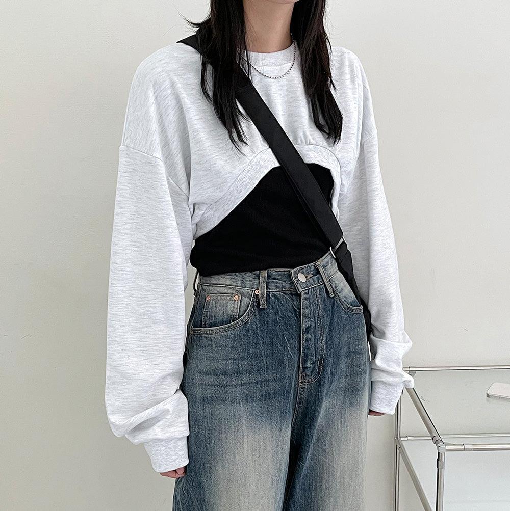 🇰🇷韓製Bolero短版衛衣<KR> - IKIMSTORE