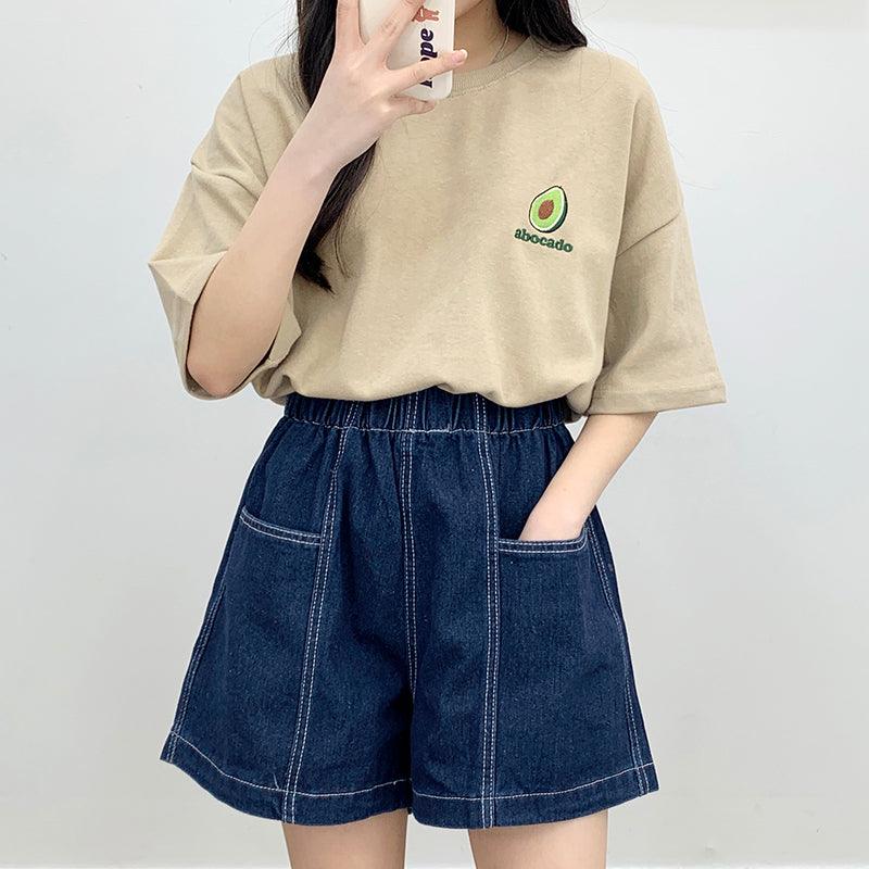 🇰🇷韓製水果刺繡短袖T恤<KR> - IKIMSTORE