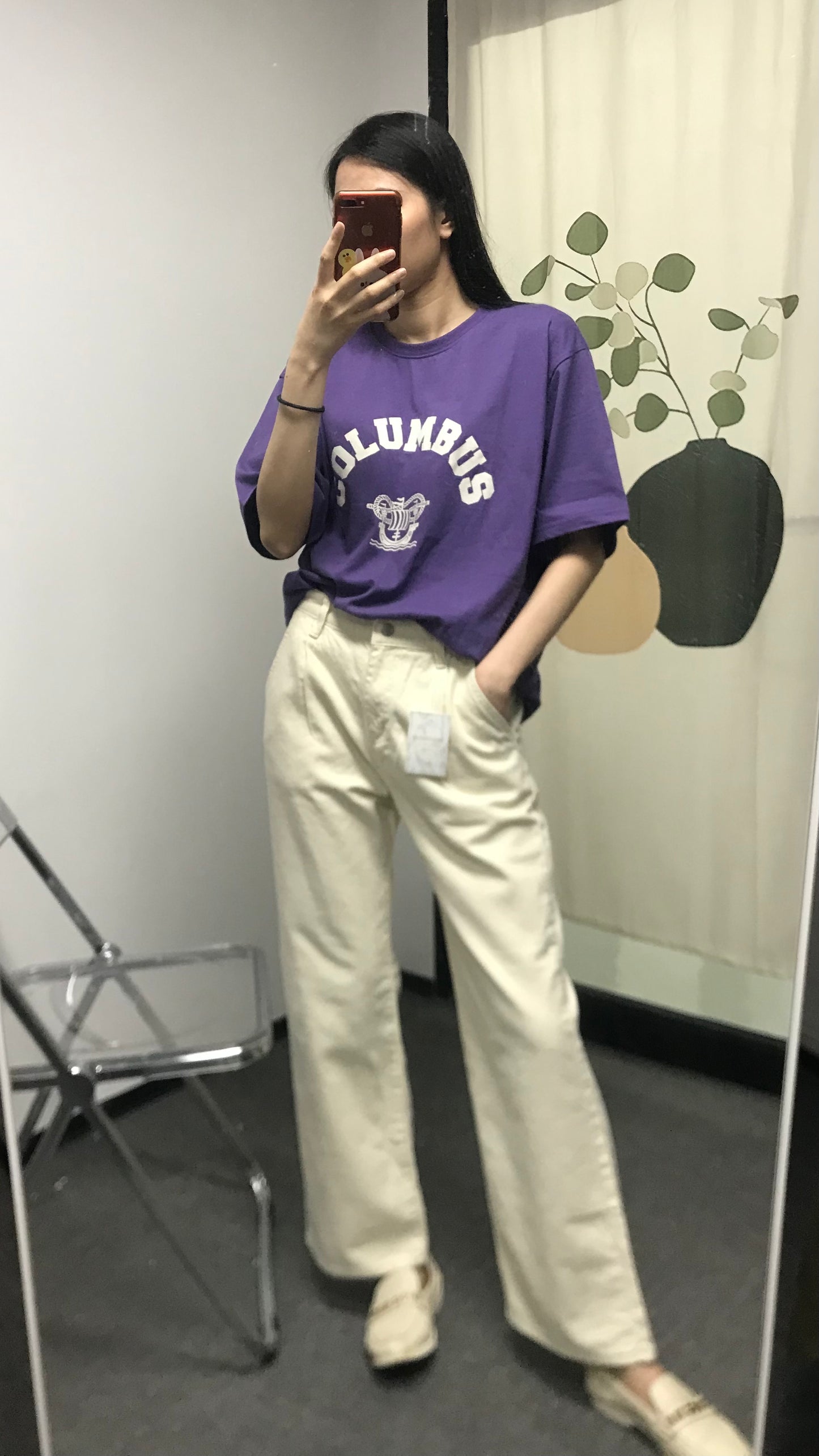 【現貨Purple】oversize海軍風短袖T恤 <KR> - IKIMSTORE