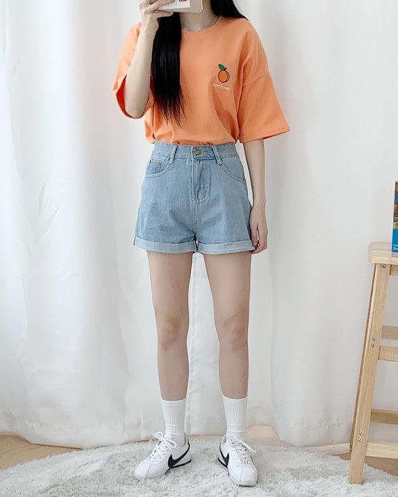 🇰🇷韓製水果刺繡短袖T恤<KR> - IKIMSTORE