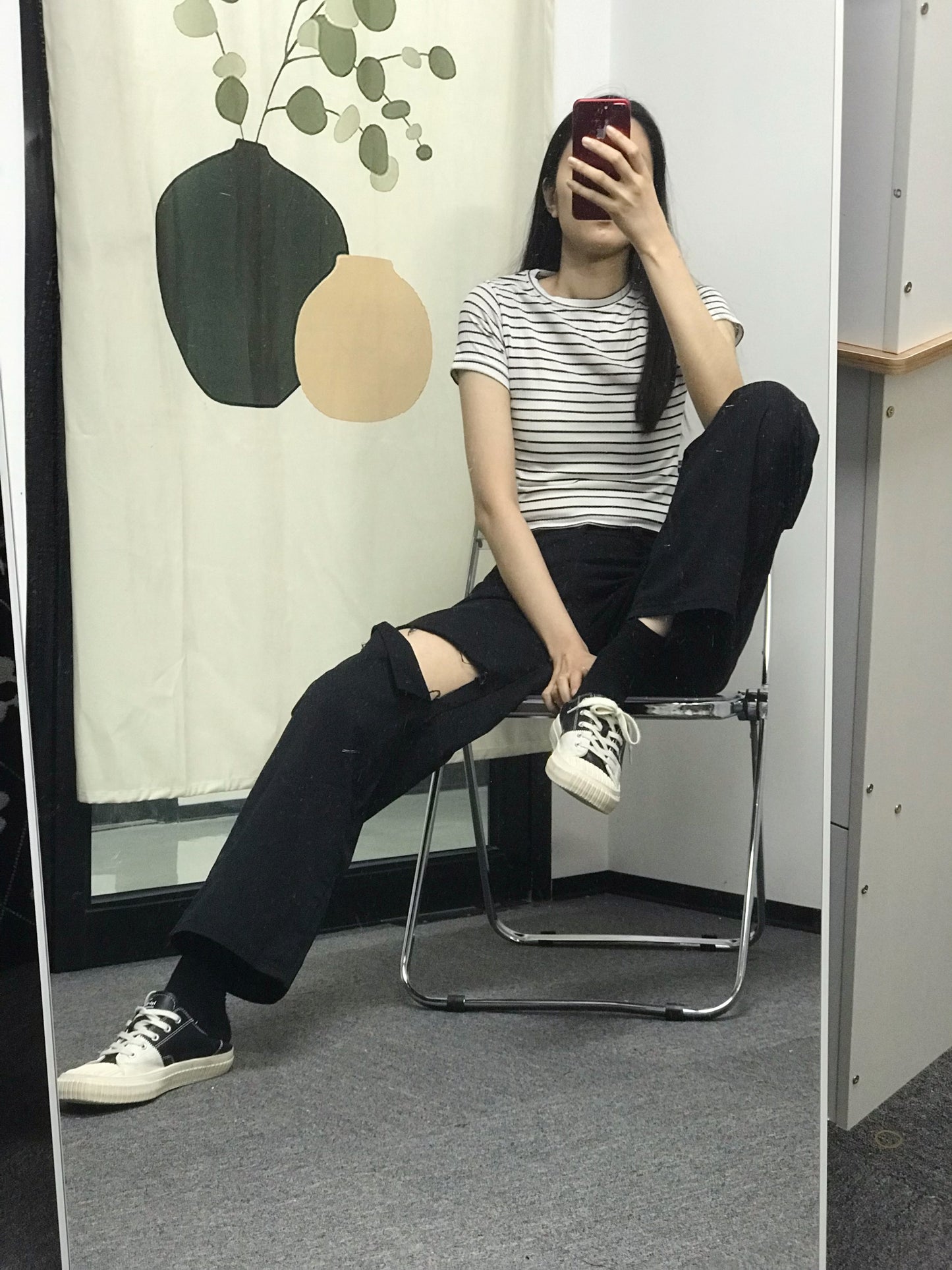 【現貨】日常單品♡ 圓領條紋短款T恤<KR> - IKIMSTORE