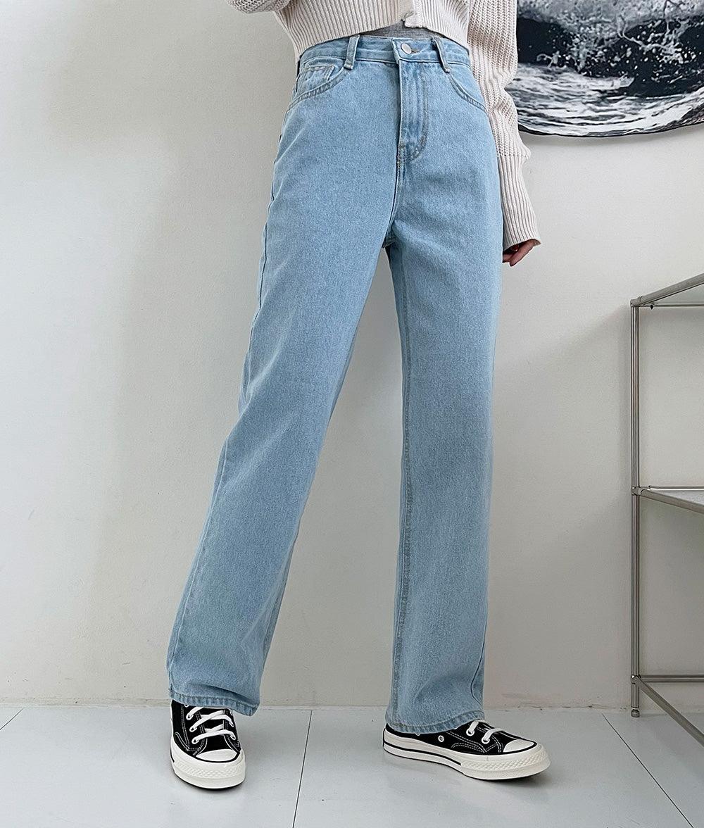 【Straight Fit!】韓製直筒六色牛仔褲<KR>(S-L) - IKIMSTORE