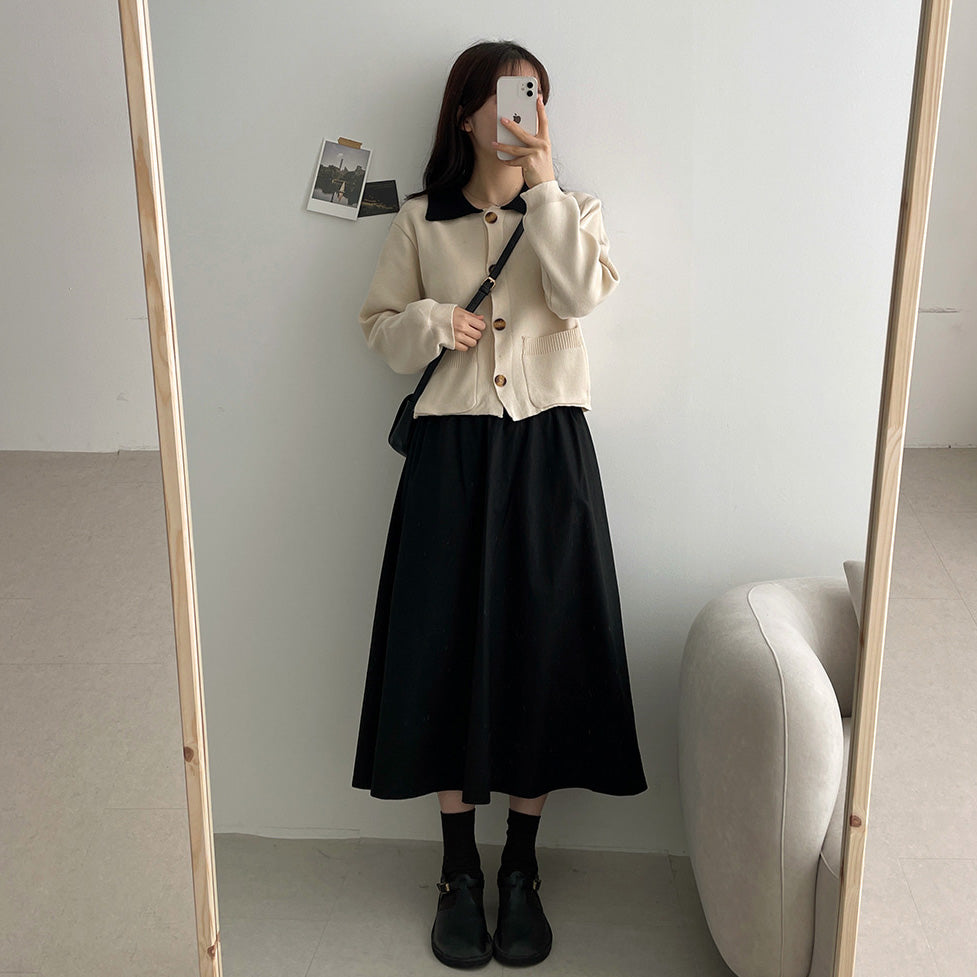 🇰🇷韓製美式休閒長傘裙