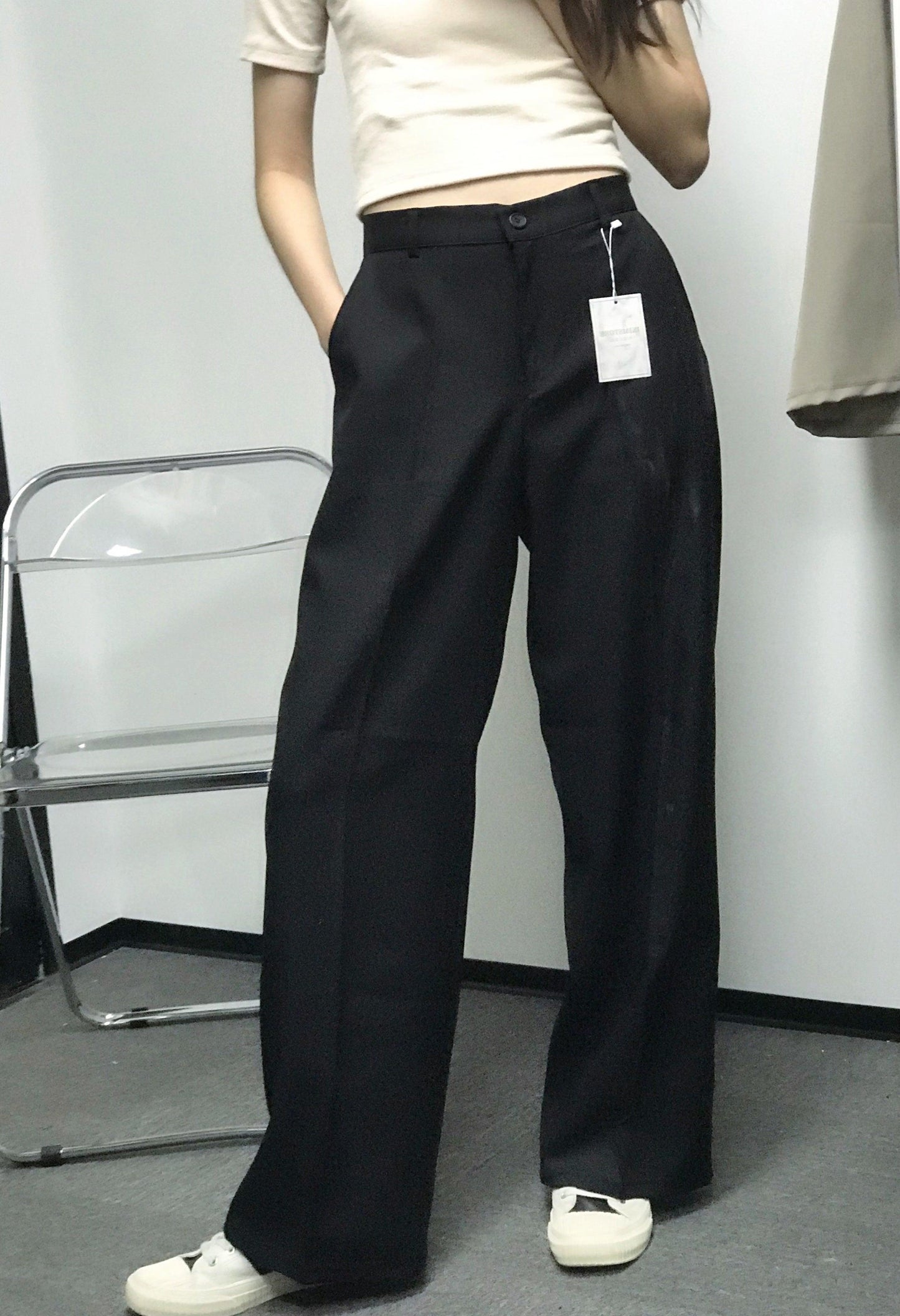 【三種長度】韓製日常西裝闊褲<KR> (S~2XL) - IKIMSTORE