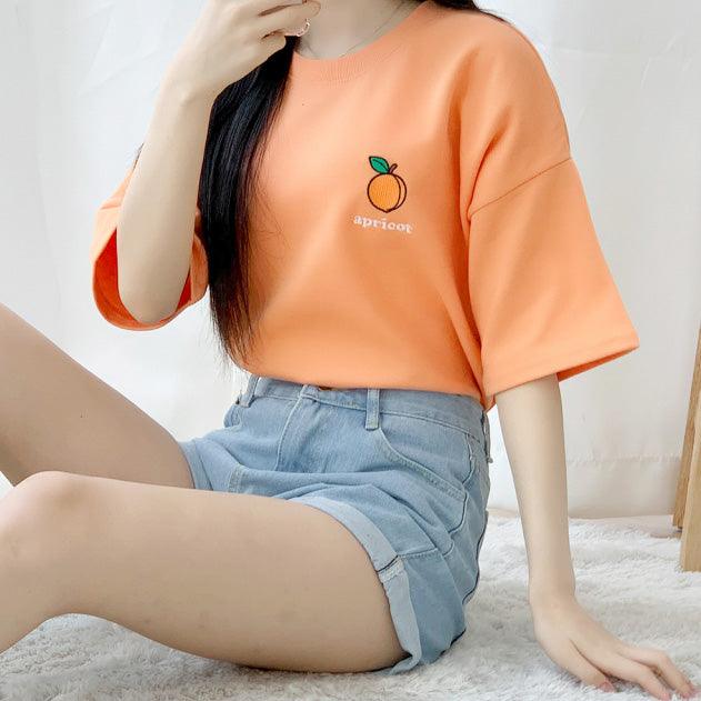 🇰🇷韓製水果刺繡短袖T恤<KR> - IKIMSTORE