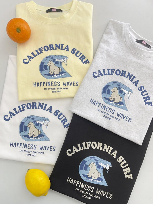 【現貨黑】 California滑浪犬短袖T恤<KR> - IKIMSTORE