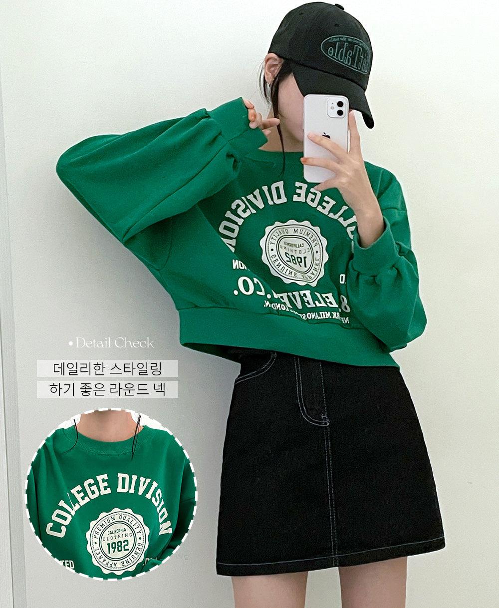 韓製1982印花短款衛衣<KR> - IKIMSTORE