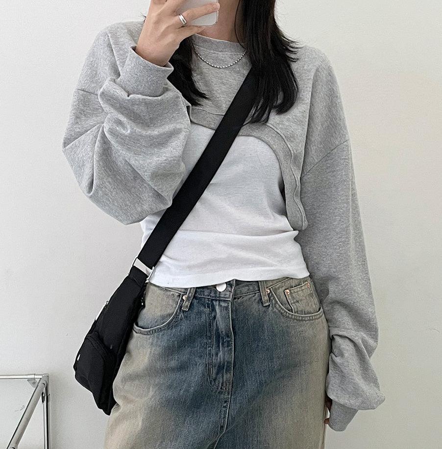 🇰🇷韓製Bolero短版衛衣<KR> - IKIMSTORE