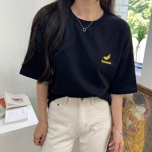 🇰🇷韓製水果刺繡短袖T恤<KR> - IKIMSTORE