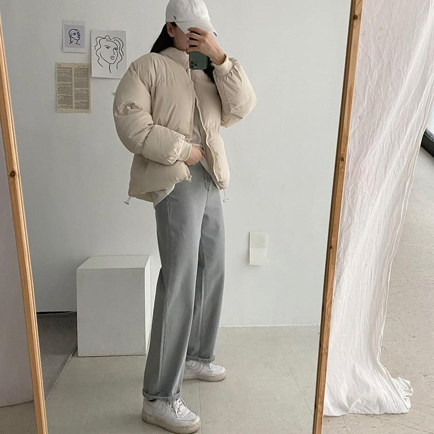 【Fit&Warm!】🍬9色Mentos加厚短款棉服 - IKIMSTORE