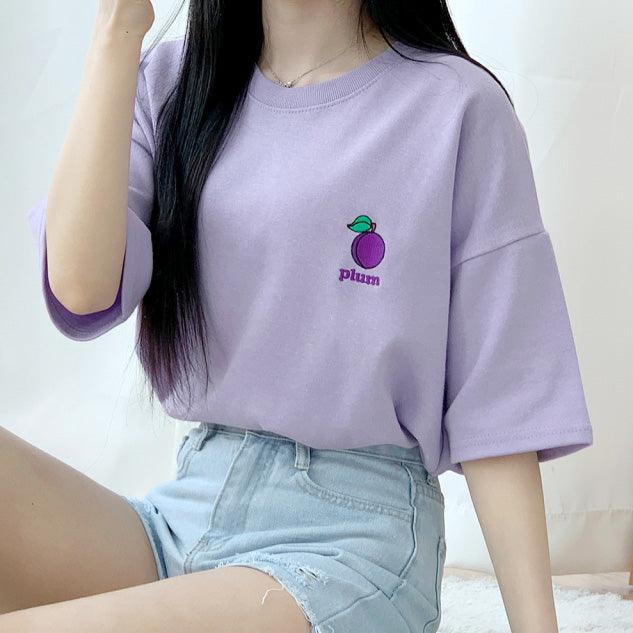 🇰🇷韓製水果刺繡短袖T恤<KR> - IKIMSTORE