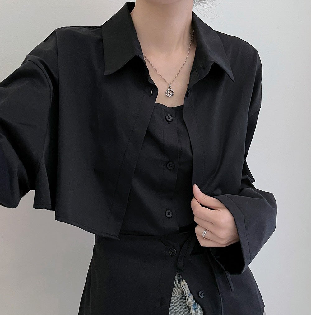 【SET】Bolero shirt+背心套裝