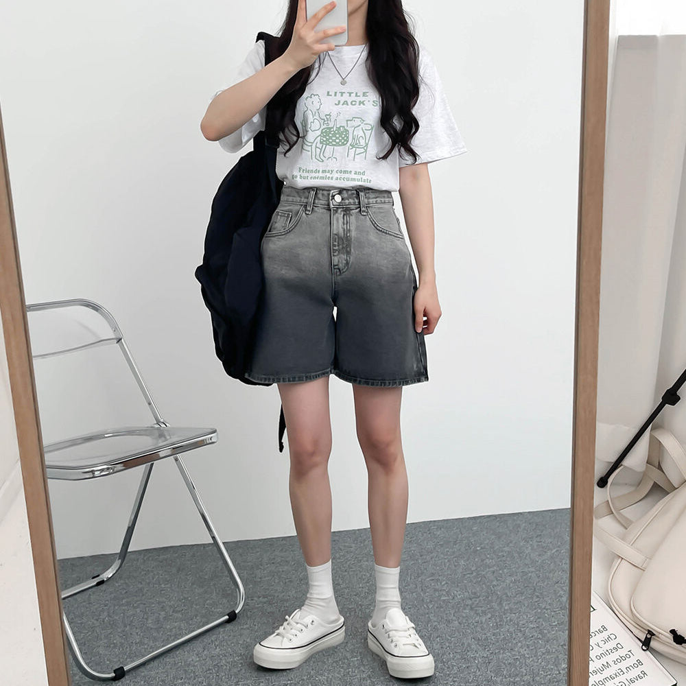【現貨白灰、燕麥】美式風格Little jack’s短袖T恤<KR>