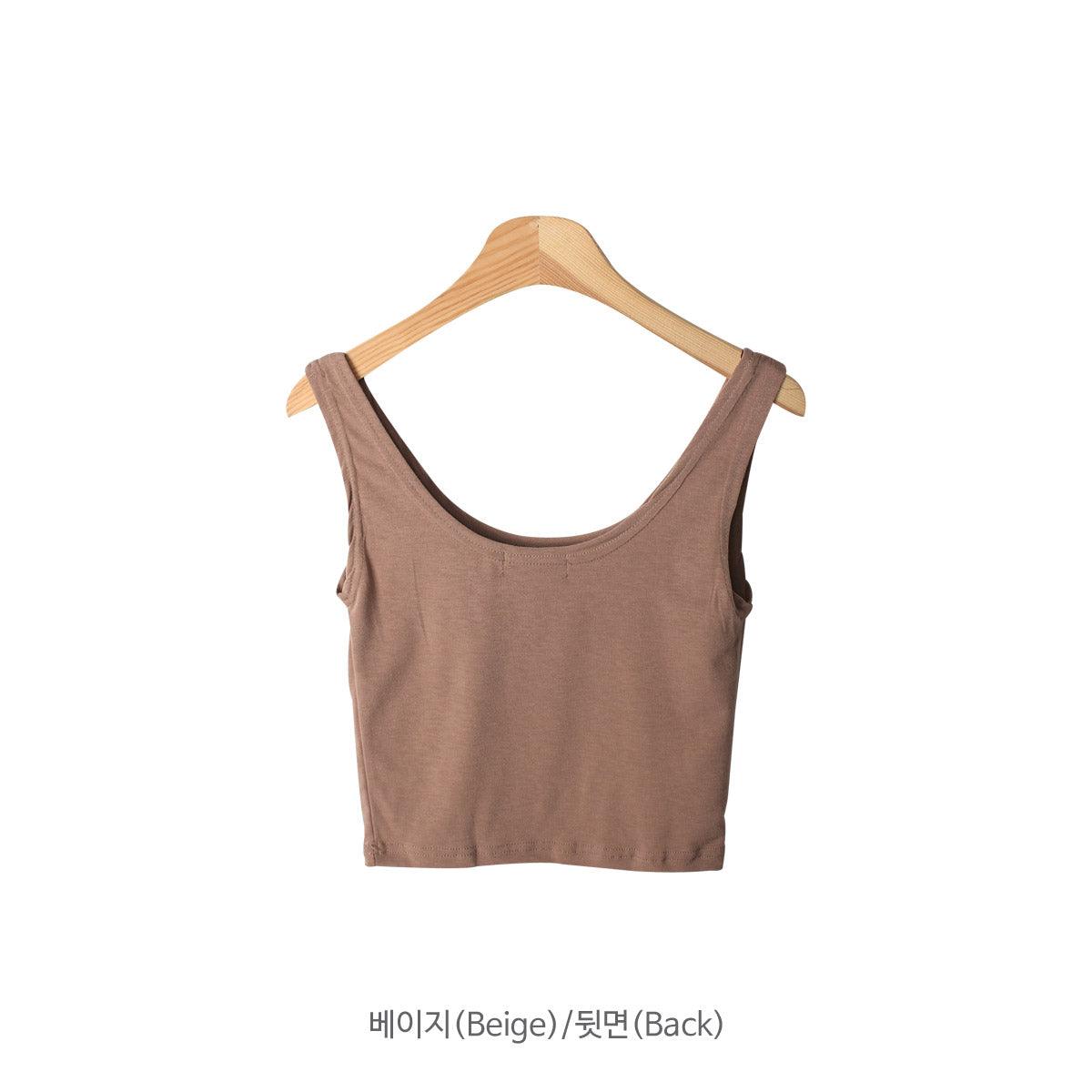 收副乳U領薄款背心<KR> - IKIMSTORE