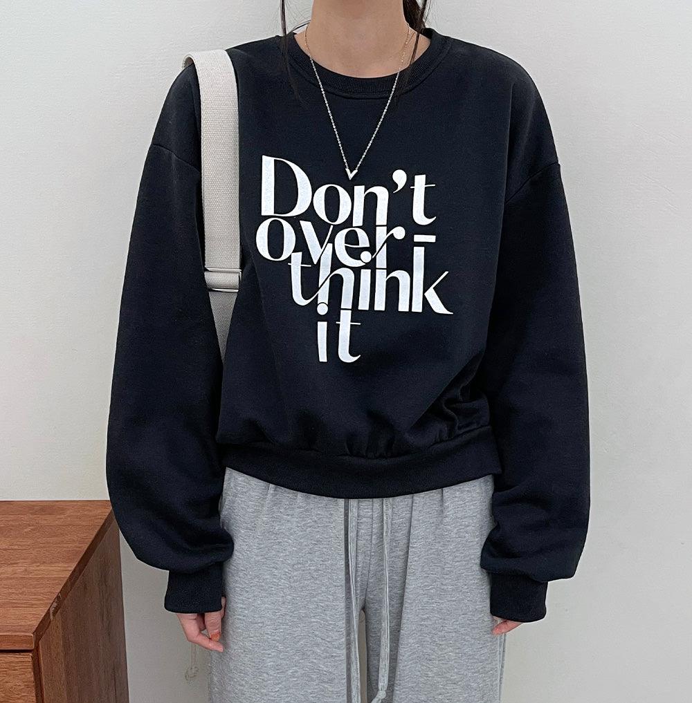 【現貨Oat】Dont韓製短款衛衣(4color)<KR> - IKIMSTORE