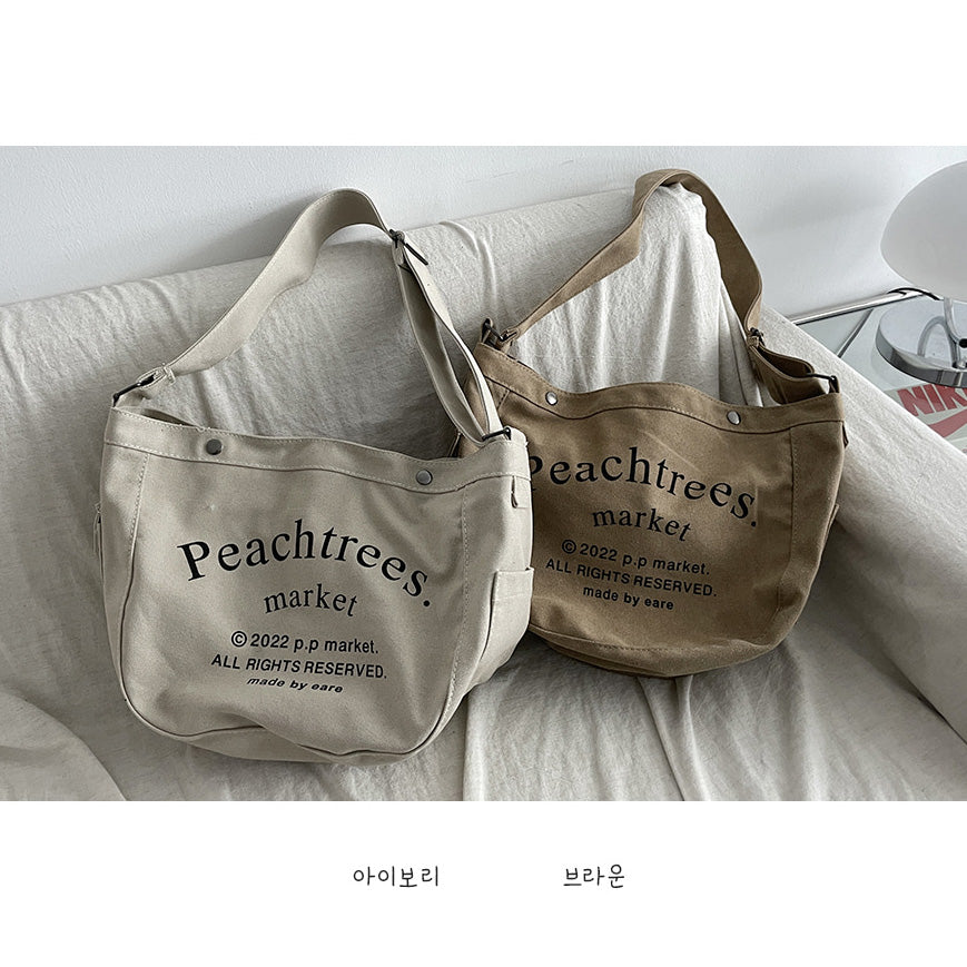 【大容量】Peachtrees帆布斜挎包