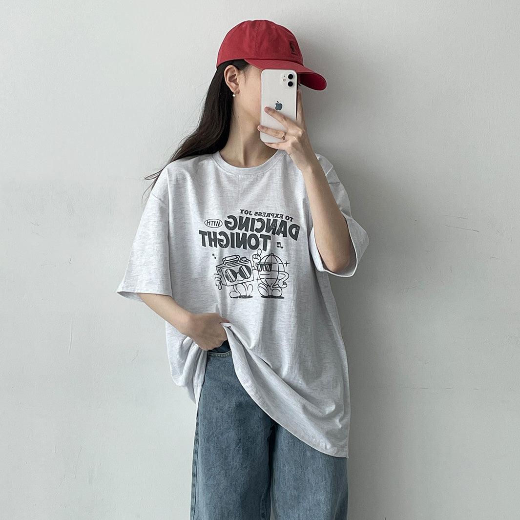 🤖Dancing機械人短袖T恤<KR> - IKIMSTORE