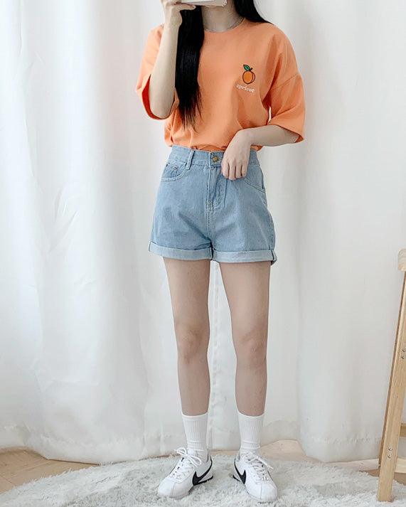 🇰🇷韓製水果刺繡短袖T恤<KR> - IKIMSTORE