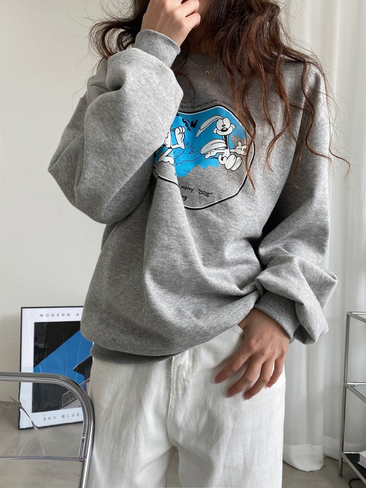 加菲貓卡通衛衣 3色入 <KR> - ikimstore