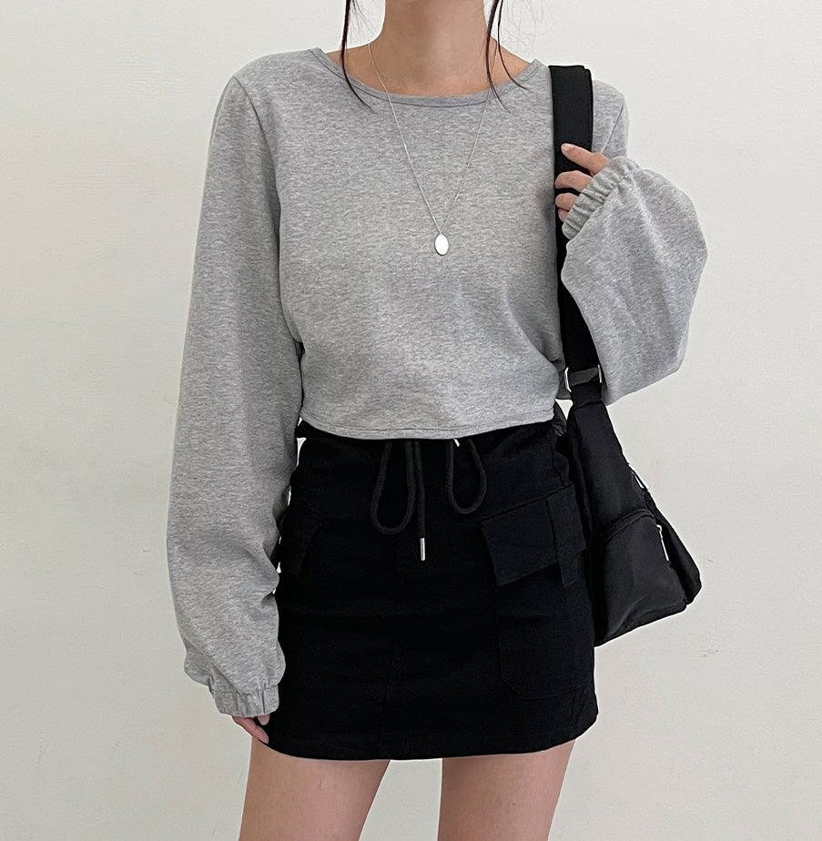 韓製露背綁帶衛衣<KR> - IKIMSTORE