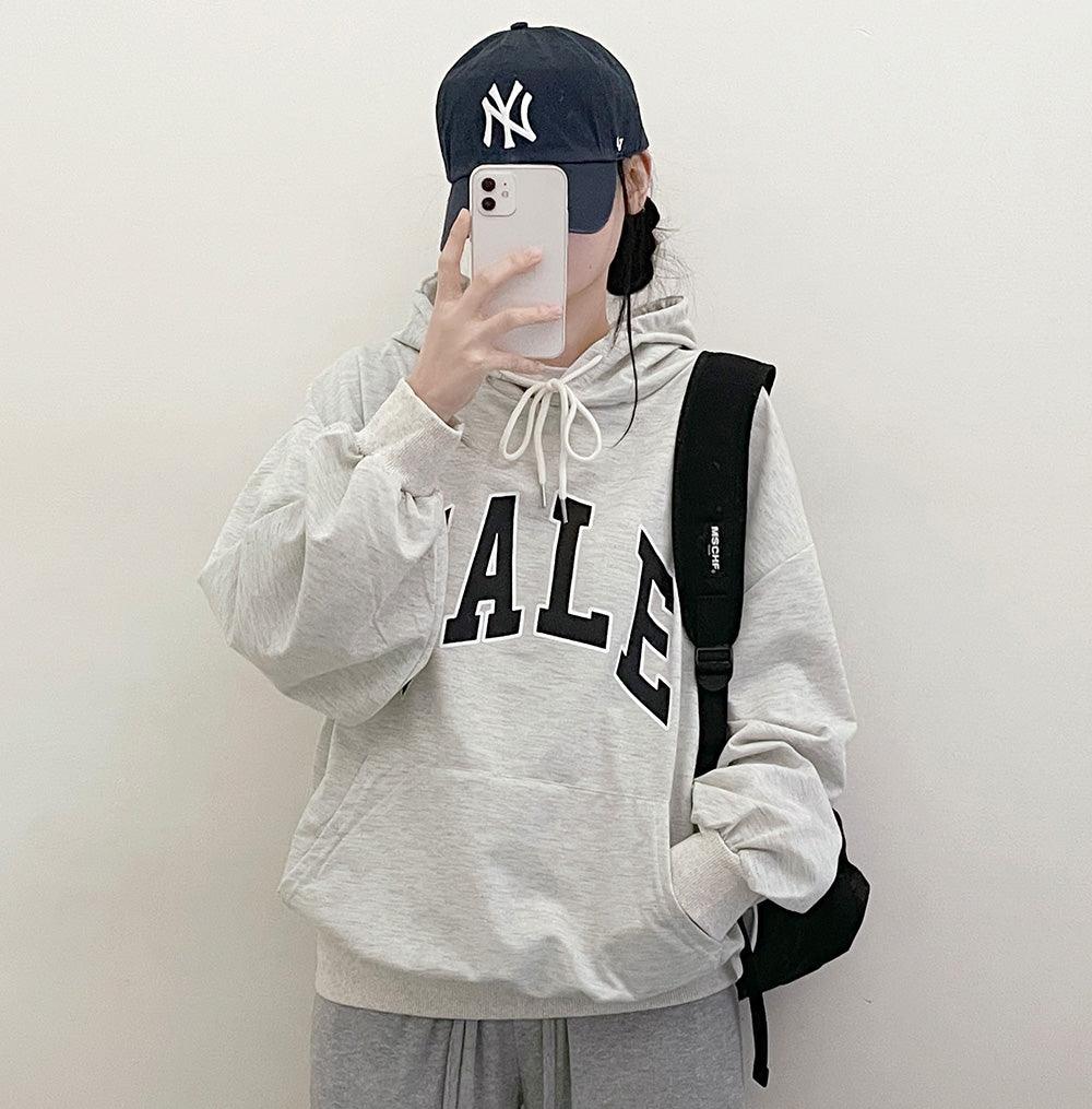 【春季新品】Yale字母印花連帽衛衣(3color) - IKIMSTORE