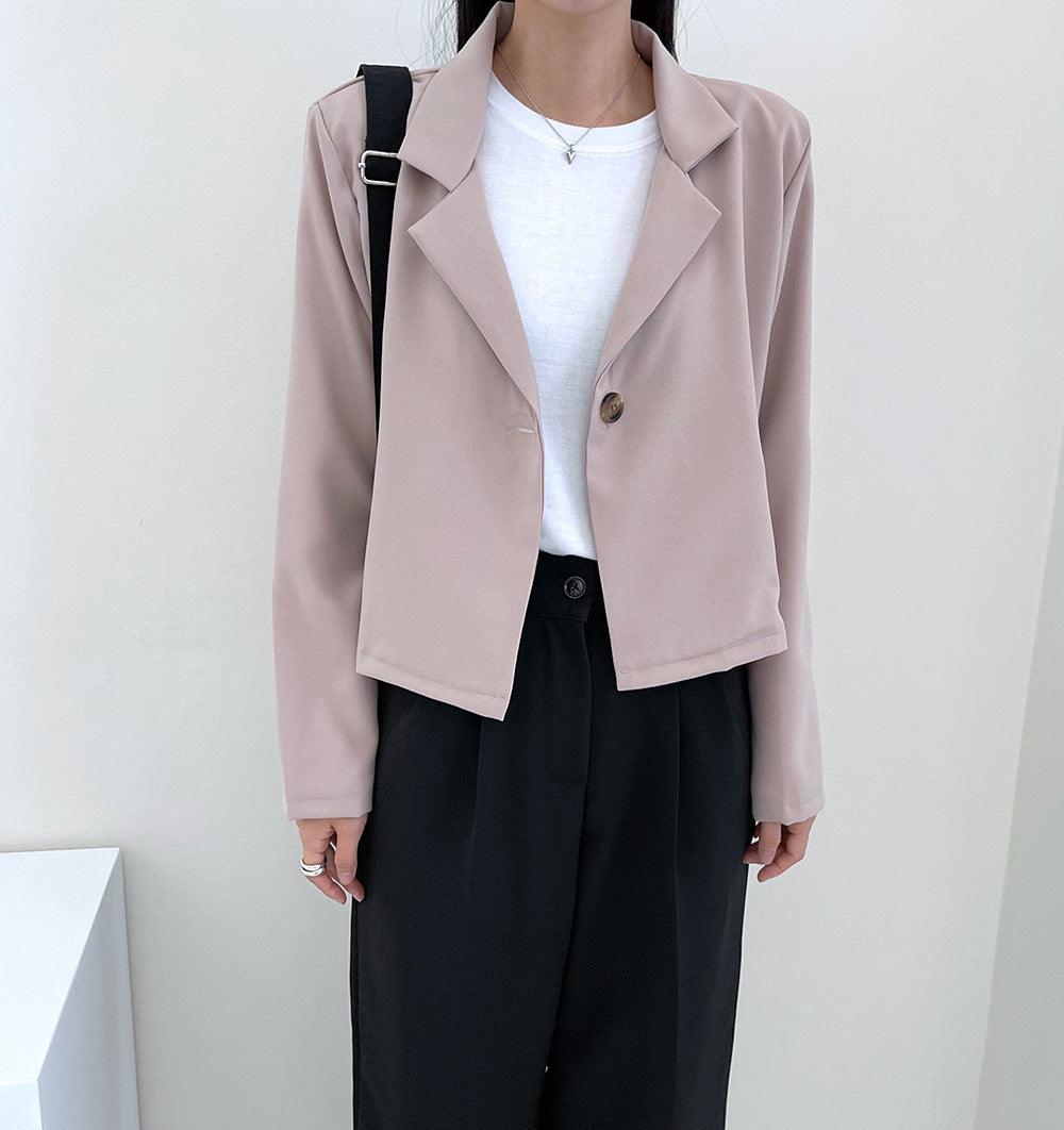 【春秋季🍂】韓製短款西裝夾克<KR> - IKIMSTORE