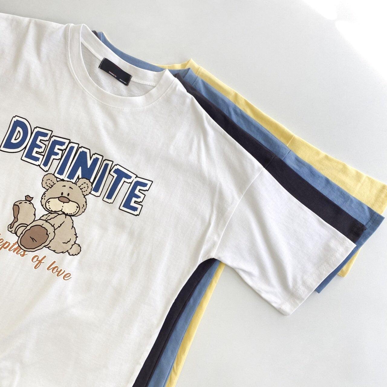 🐻DEFINITE熊仔短袖T恤<KR> - IKIMSTORE