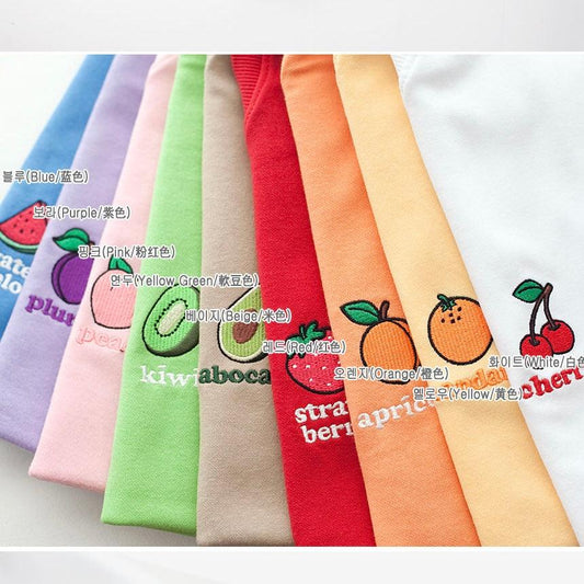 🇰🇷韓製水果刺繡短袖T恤<KR> - IKIMSTORE