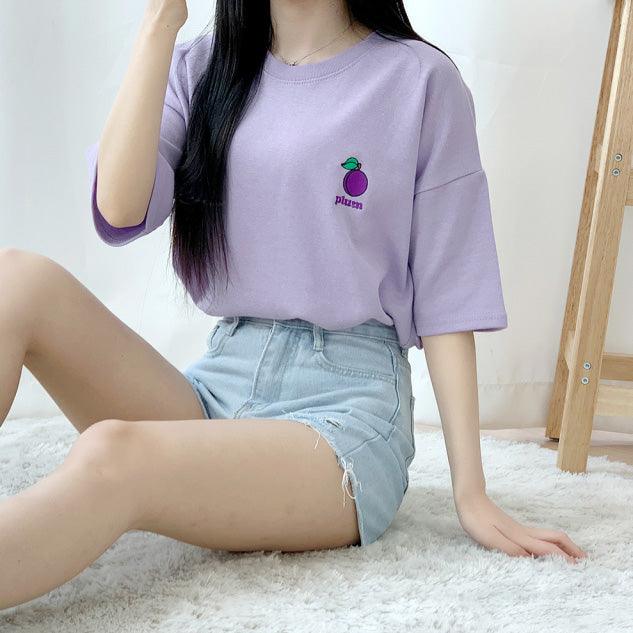 🇰🇷韓製水果刺繡短袖T恤<KR> - IKIMSTORE