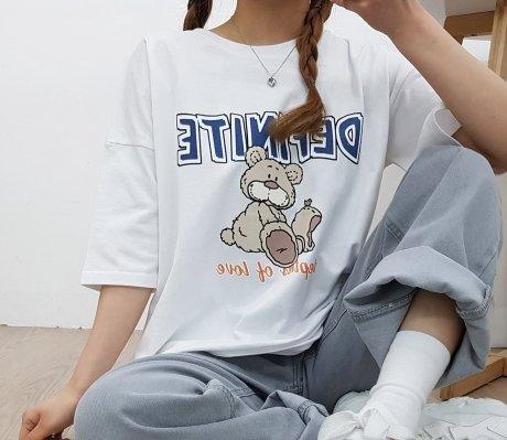 🐻DEFINITE熊仔短袖T恤<KR> - IKIMSTORE