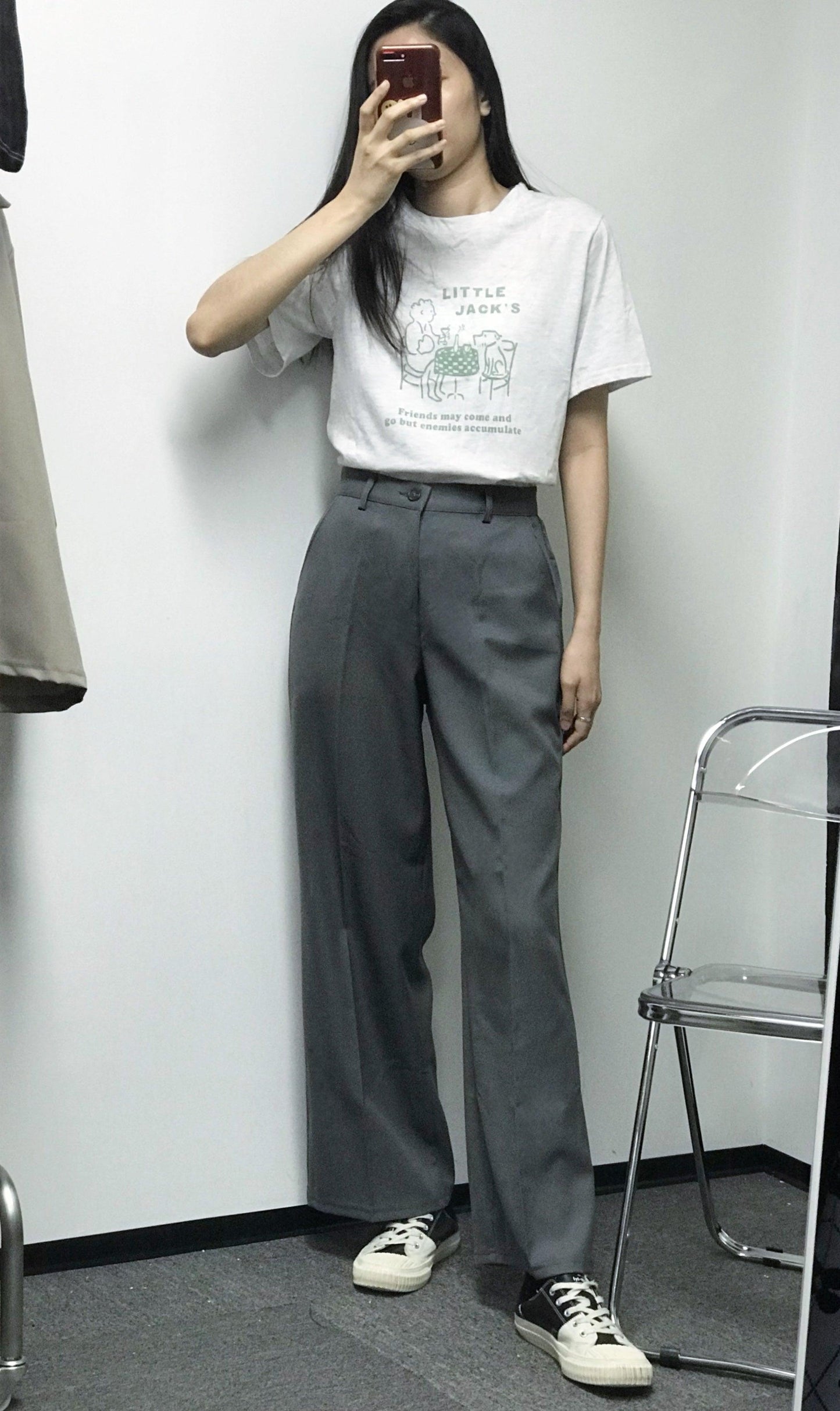【三種長度】韓製日常西裝闊褲<KR> (S~2XL) - IKIMSTORE
