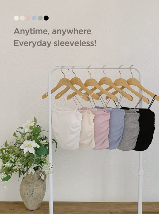 【2件起$139件✨/連Pad】韓製抽褶方領Bra Top