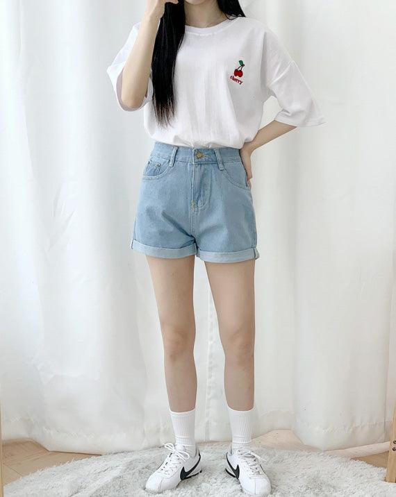 🇰🇷韓製水果刺繡短袖T恤<KR> - IKIMSTORE