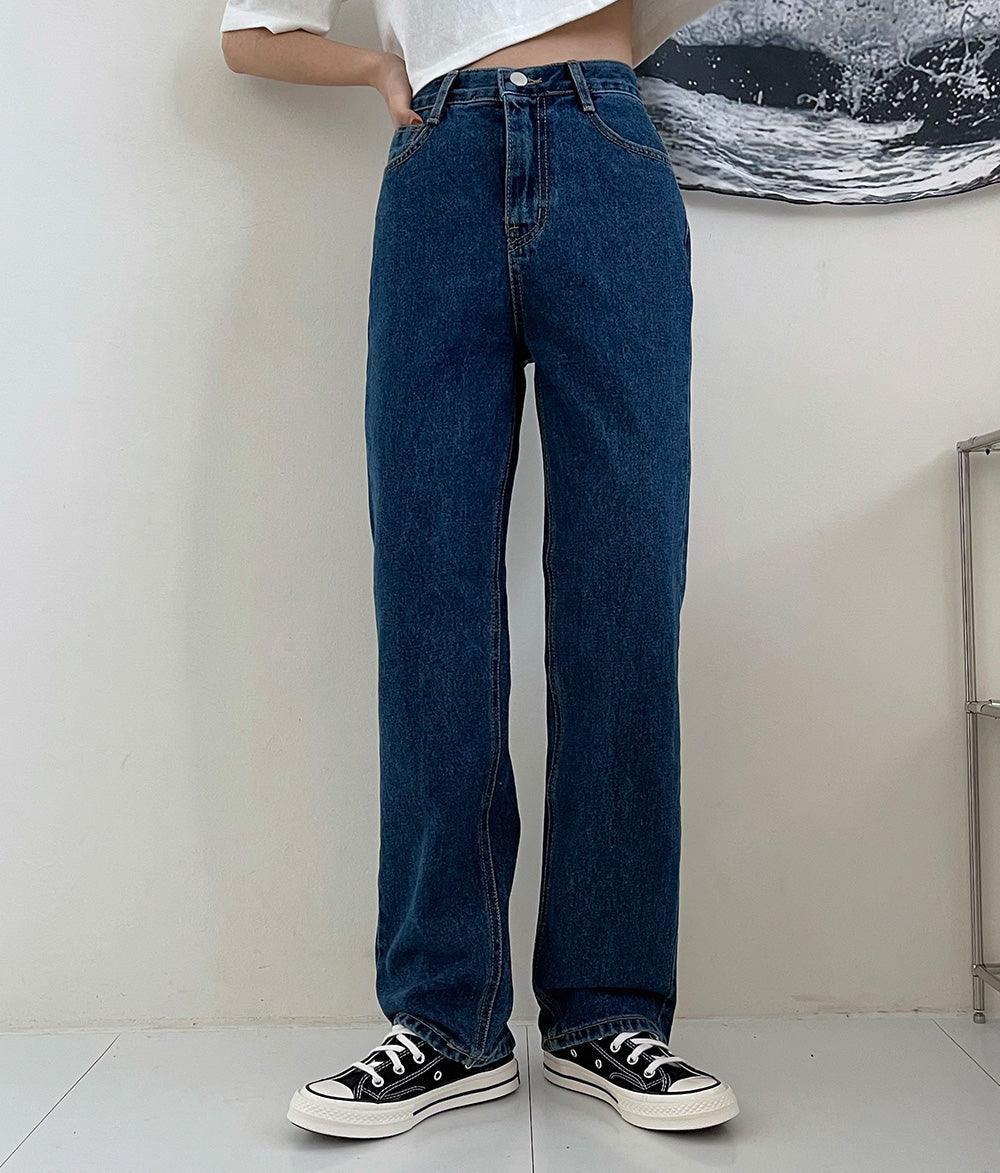 【Straight Fit!】韓製直筒六色牛仔褲<KR>(S-L) - IKIMSTORE