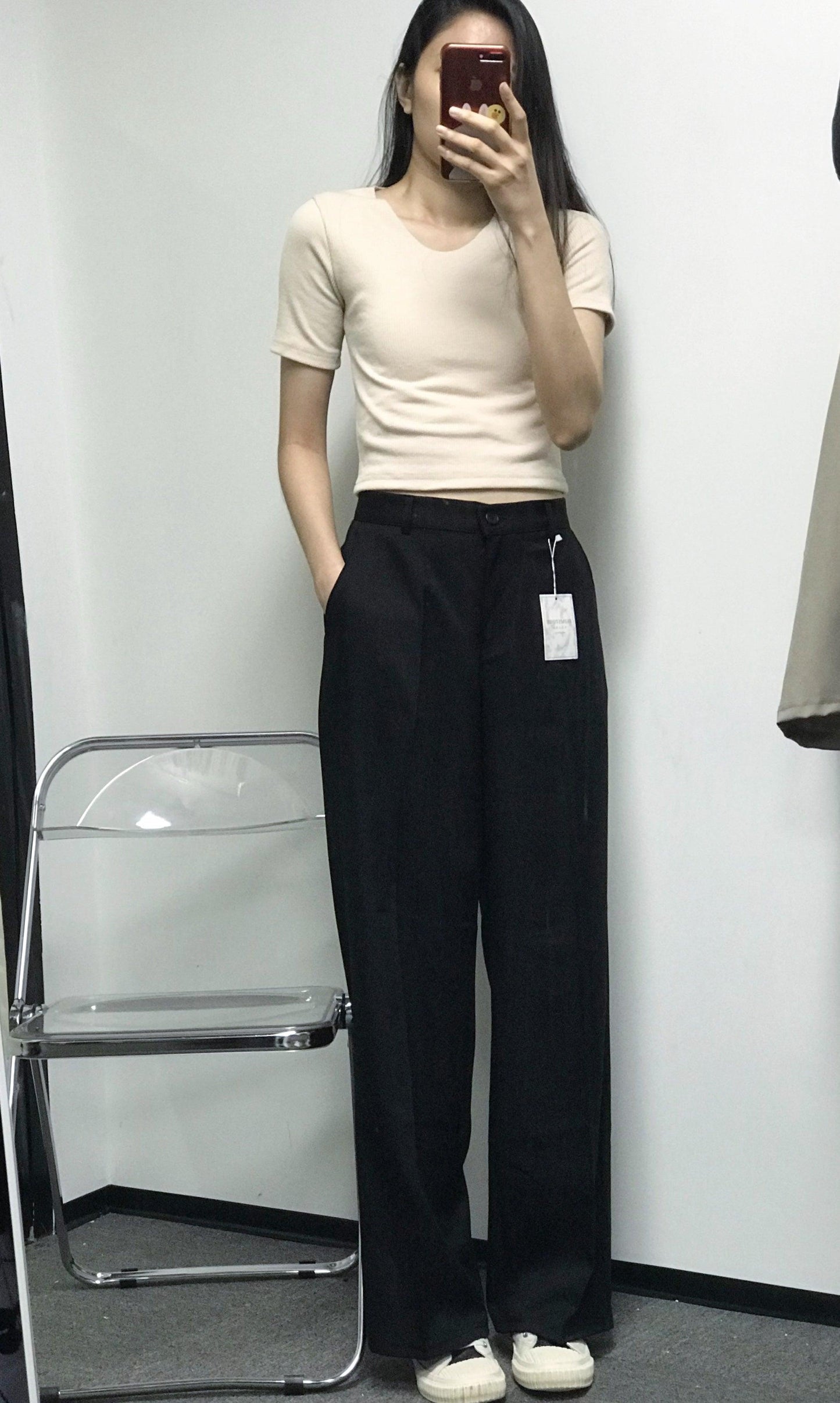 【三種長度】韓製日常西裝闊褲<KR> (S~2XL) - IKIMSTORE