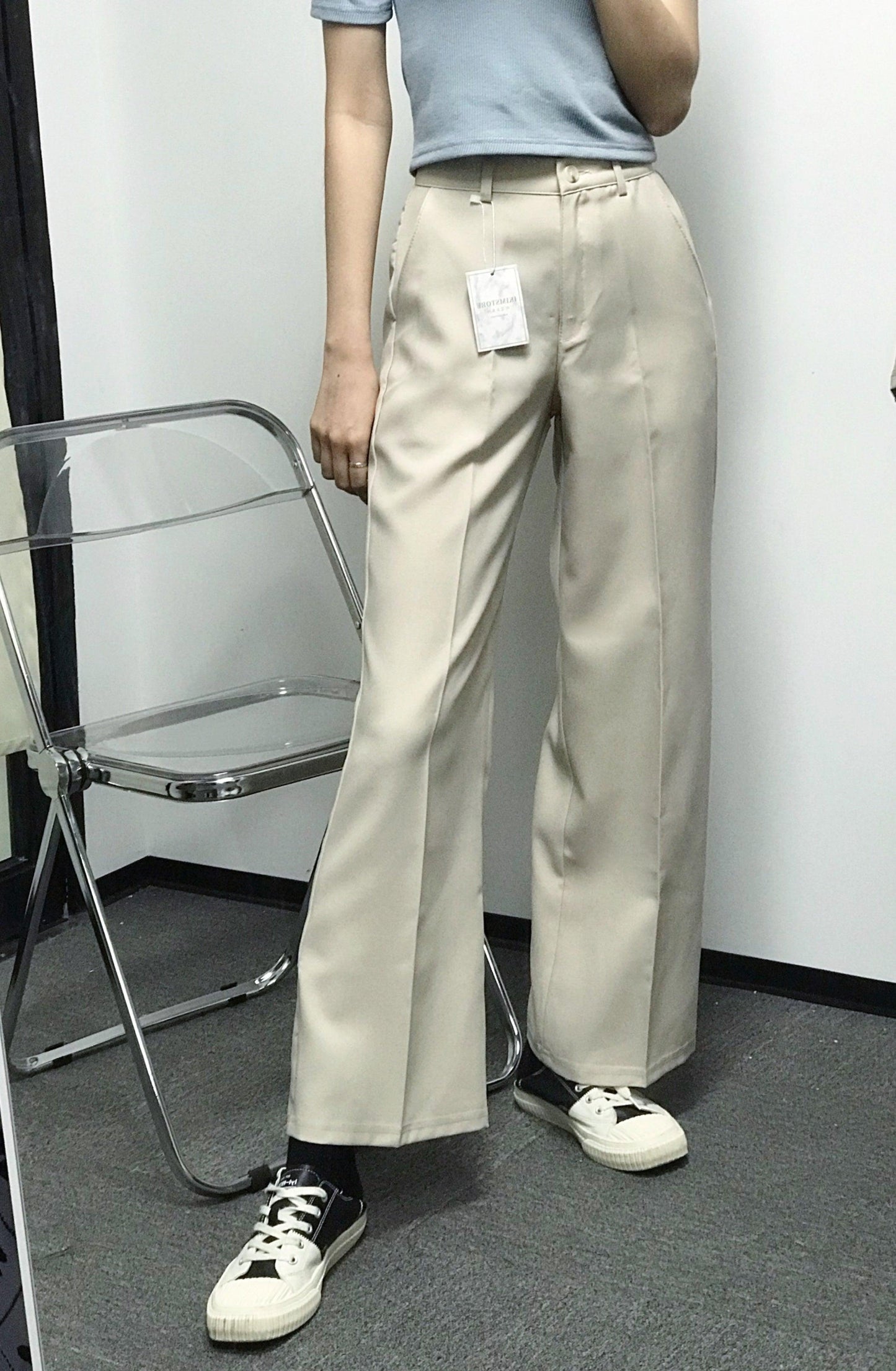 【三種長度】韓製日常西裝闊褲<KR> (S~2XL) - IKIMSTORE