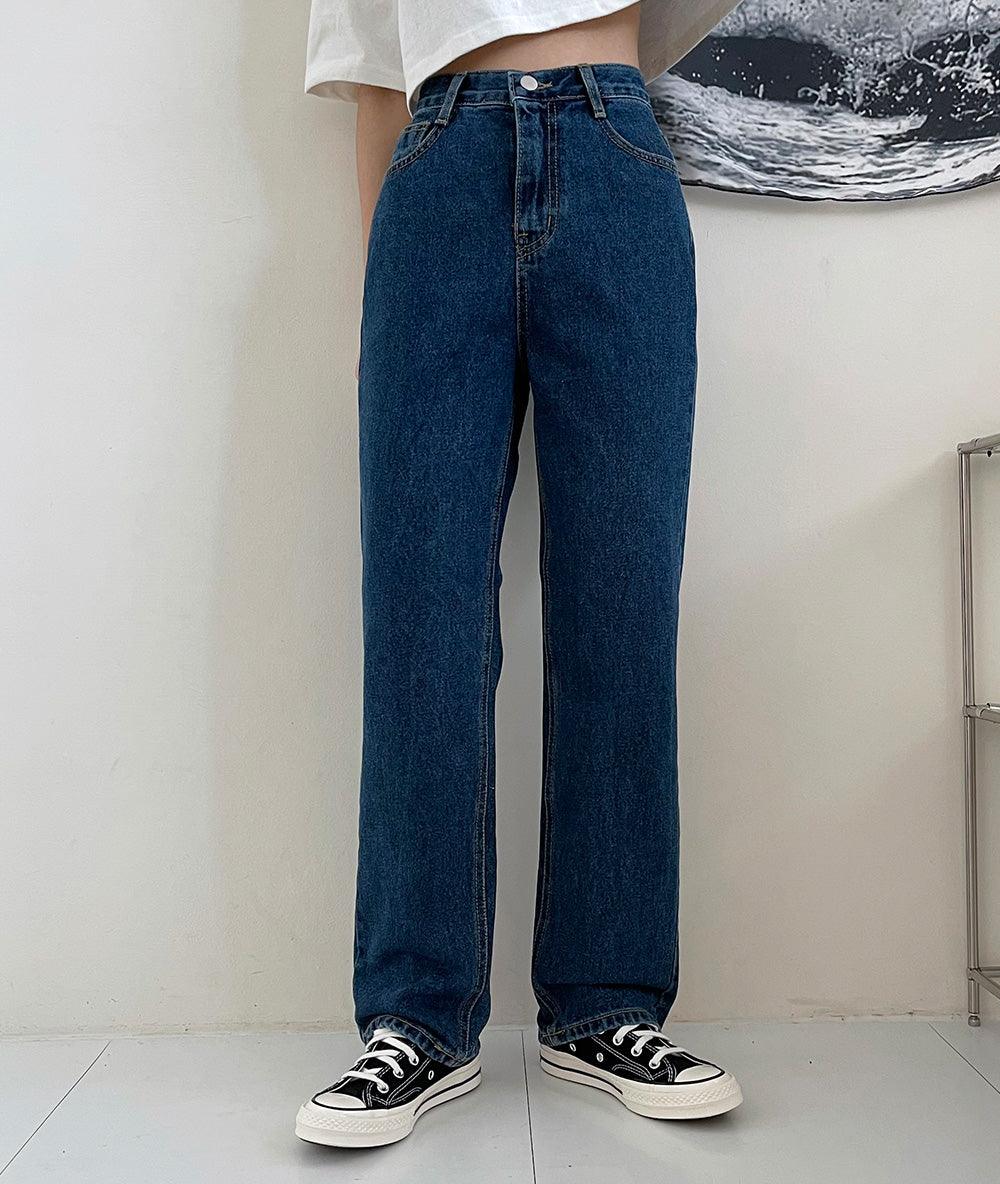 【Straight Fit!】韓製直筒六色牛仔褲<KR>(S-L) - IKIMSTORE