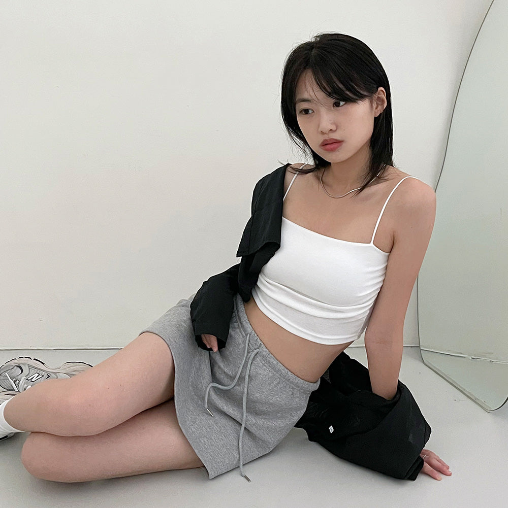 【2件起$139件✨/連Pad】韓製抽褶方領Bra Top