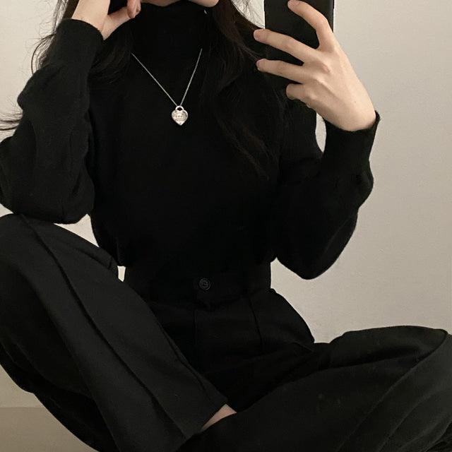 (含羊毛)摺線闊西褲 <KR> - IKIMSTORE