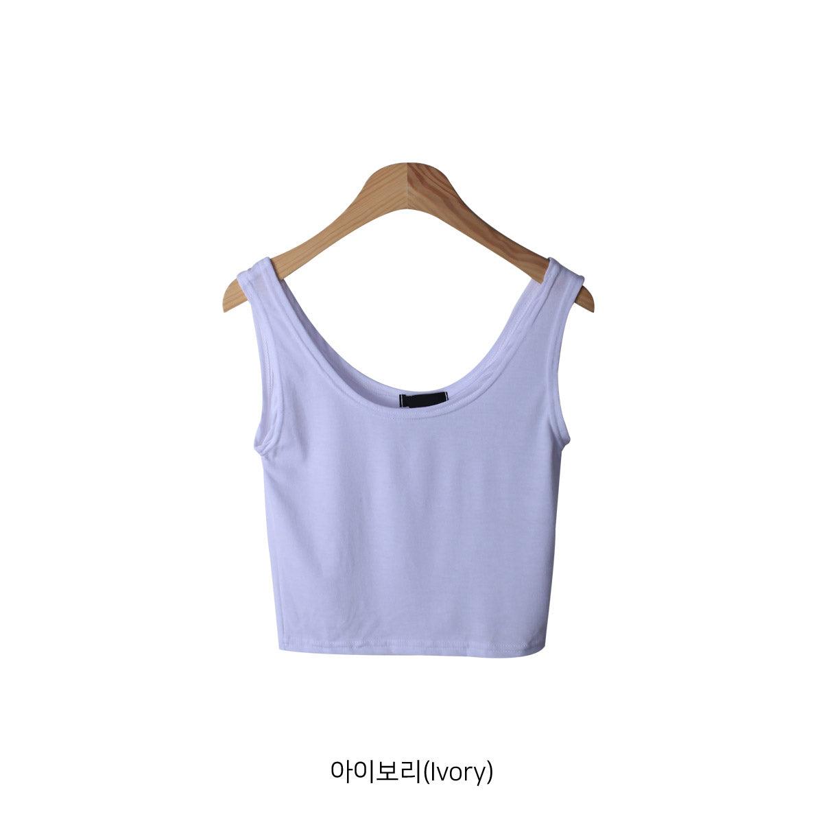 收副乳U領薄款背心<KR> - IKIMSTORE