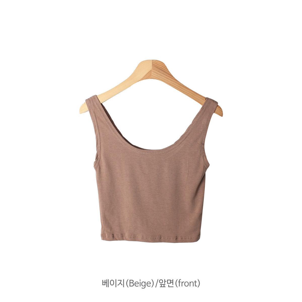 收副乳U領薄款背心<KR> - IKIMSTORE