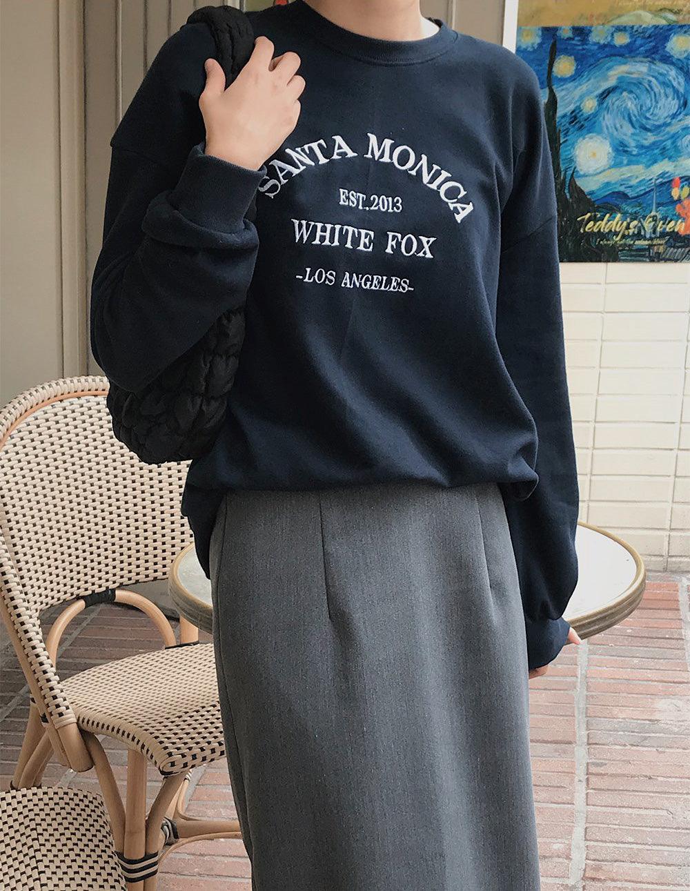 韓製Monica刺繡衛衣<KR> - IKIMSTORE
