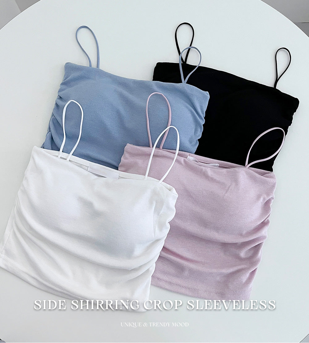 【2件起$139件✨/連Pad】韓製抽褶方領Bra Top