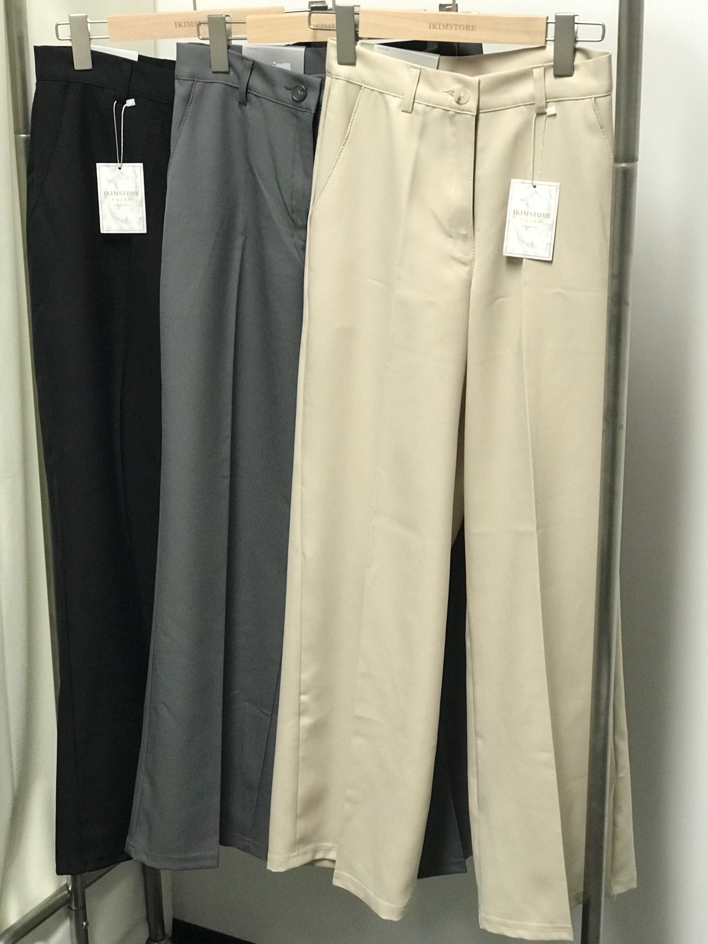 【三種長度】韓製日常西裝闊褲<KR> (S~2XL) - IKIMSTORE