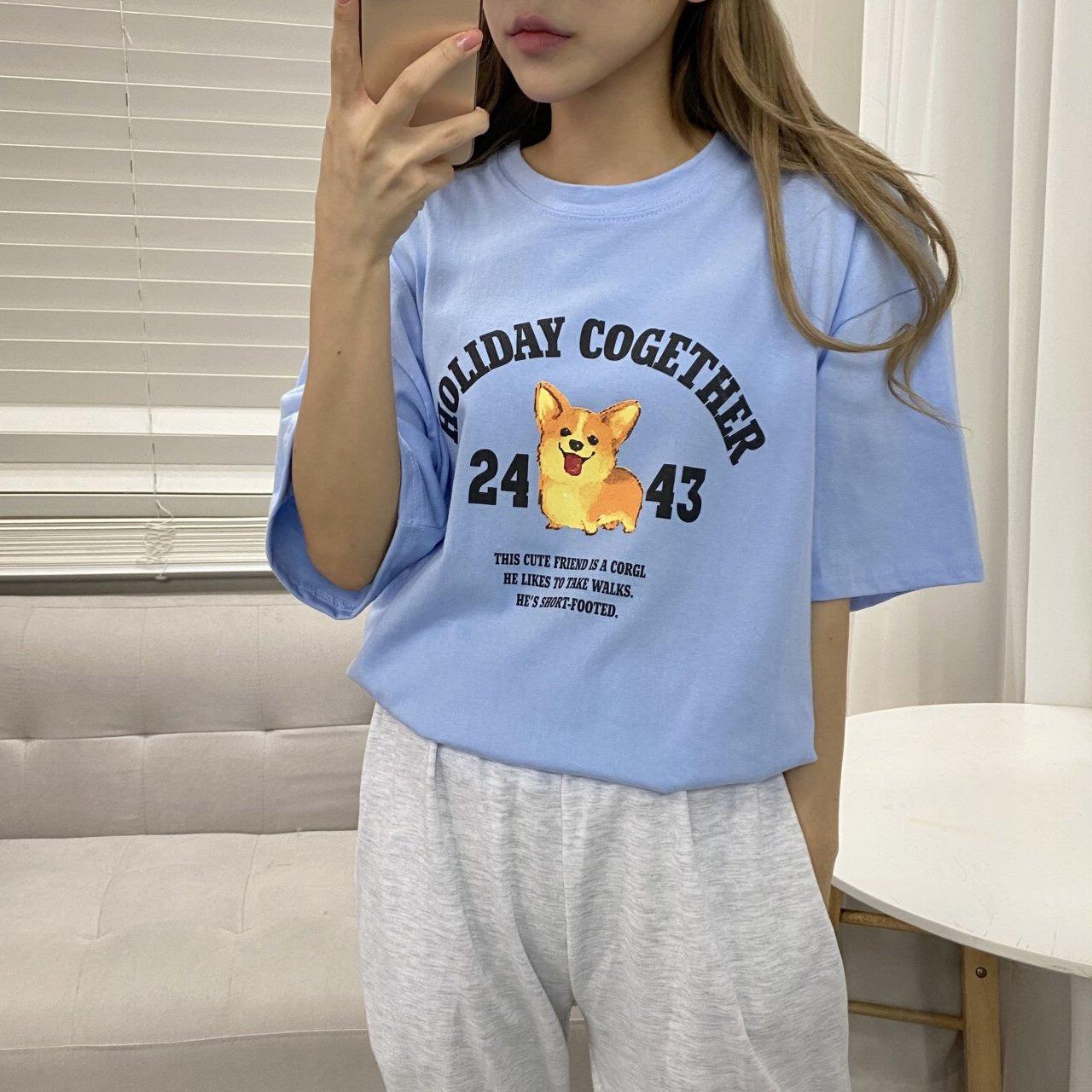 🐶柯基狗仔短袖T恤<KR> - IKIMSTORE