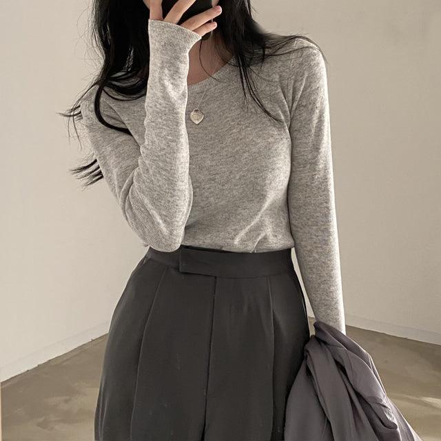 【現貨Cream(M)】天絲暗扣西裝闊褲 <KR> (S-L) - IKIMSTORE