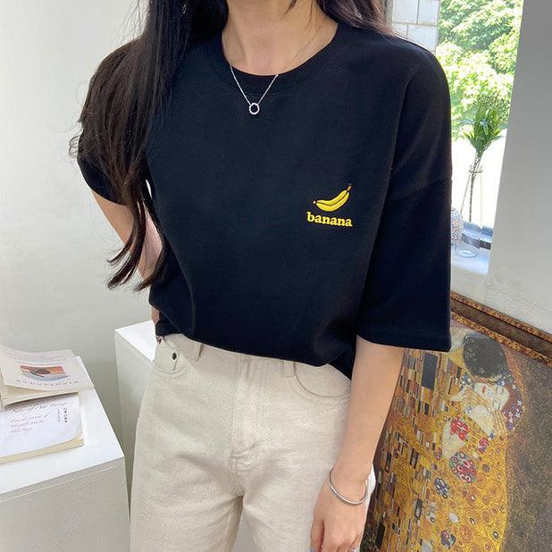 🇰🇷韓製水果刺繡短袖T恤<KR> - IKIMSTORE