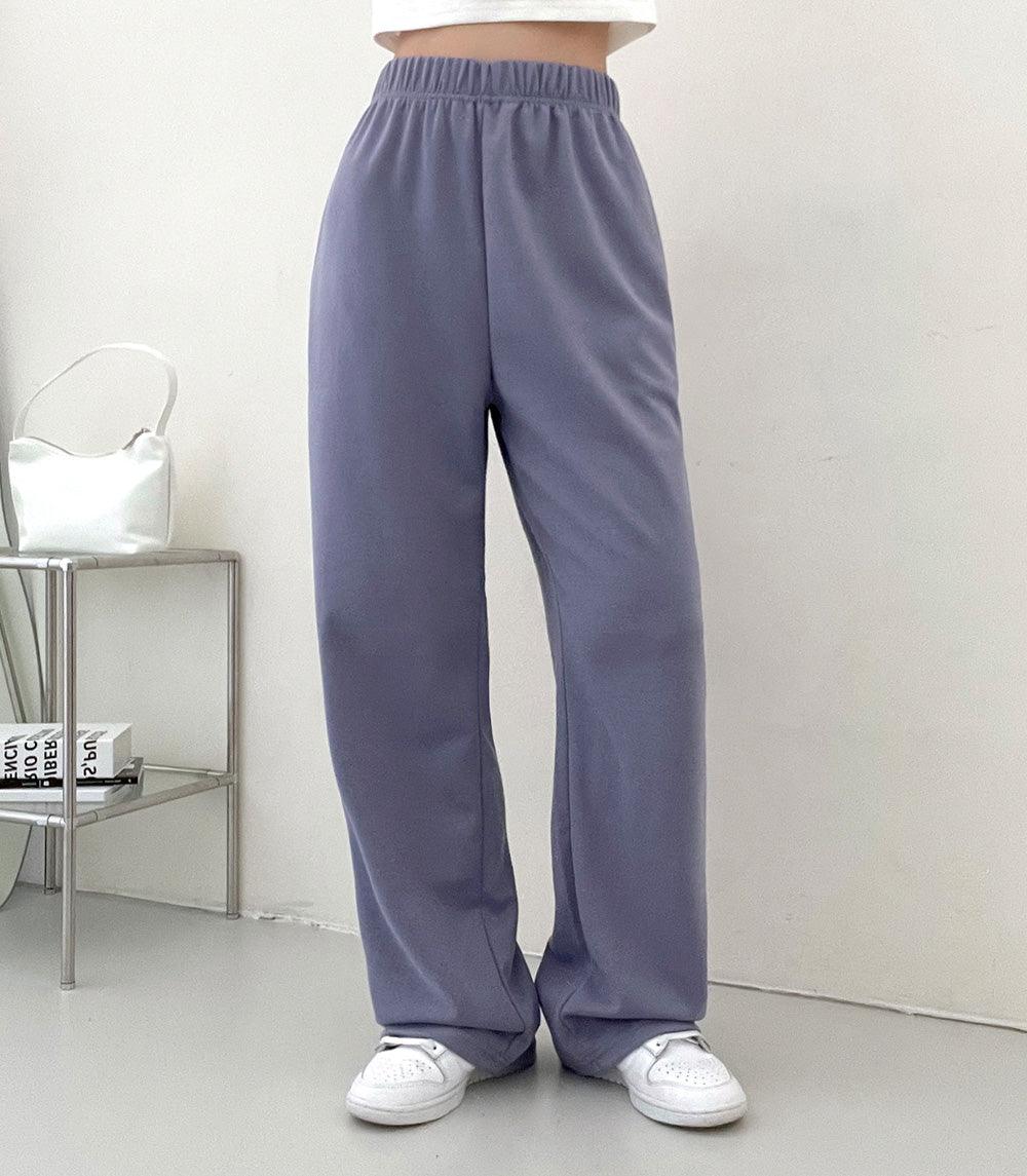 【舒適!】韓製時尚鬆緊腰棉褲<KR>(M/ L) - IKIMSTORE