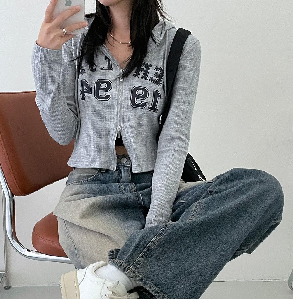 🧇Waffle韓製上下拉鏈連帽外套<KR> - IKIMSTORE