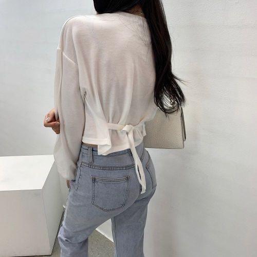 🇰🇷韓製簡約綁帶tee - ikimstore